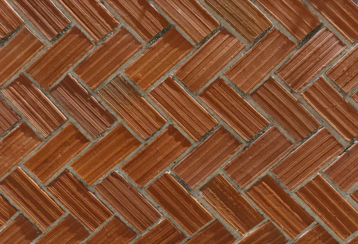 Framed Print : Face brick wall with a classic herringbone pattern Framed Print : Face brick wall with a classic herringbone pattern