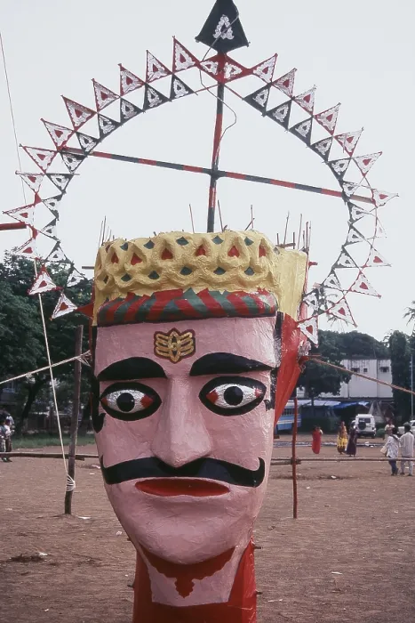 Framed Print : Face of Ravana at Ramleela Utsav in Dadar