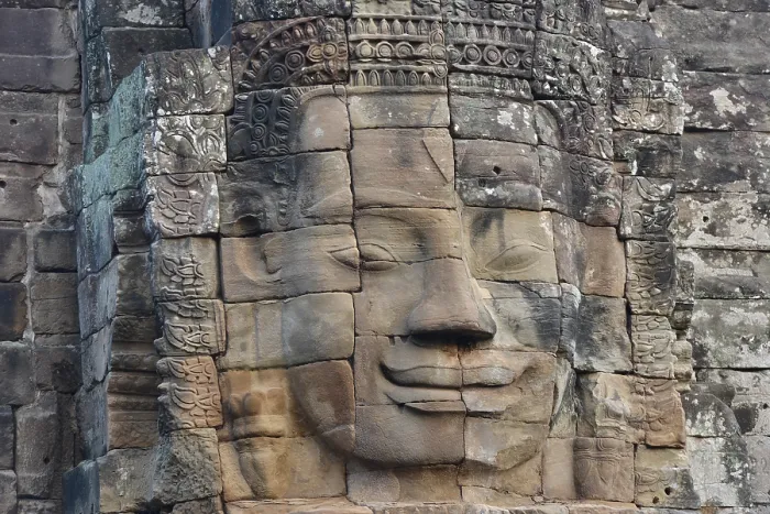 Framed Print : Face tower face of Bodhisattva Lokeshvara Framed Print : Face tower face of Bodhisattva Lokeshvara