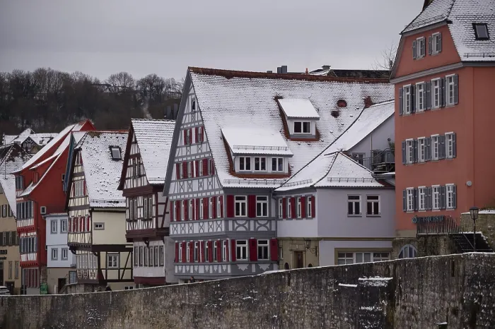 Framed Print : Fachwerk in der MauerstraBe