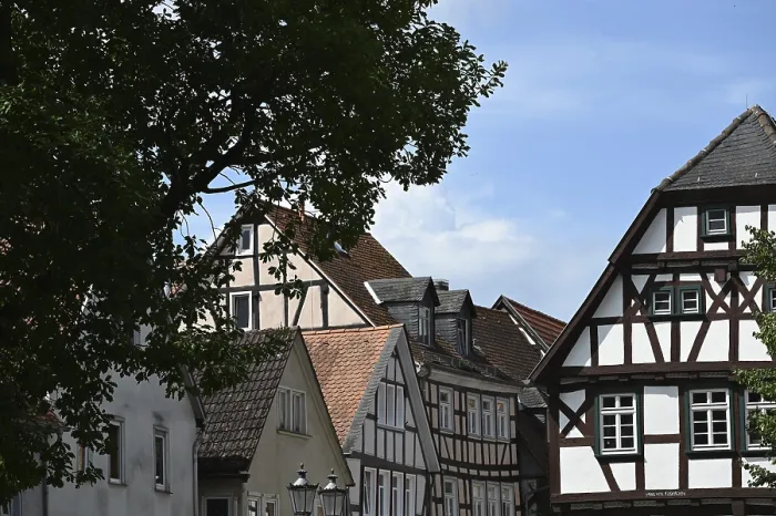 Framed Print : Fachwerk in Lich