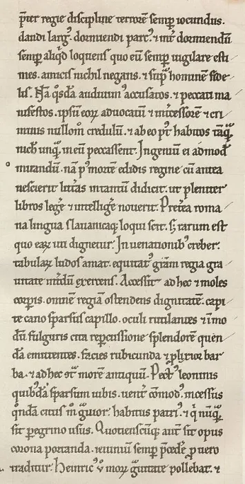 Framed Print : Facsimile of a chronicle, Res gestae Saxonicae
