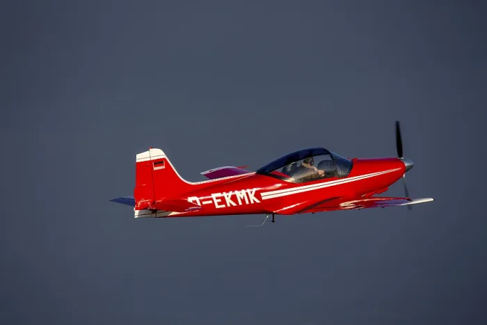 Framed Print : Falco aircraft, timber construction