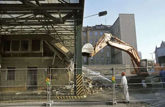 Framed Print : Fall of the Berlin Wall, demolition at Checkpoint Charlie Framed Print : Fall of the Berlin Wall, demolition at Checkpoint Charlie