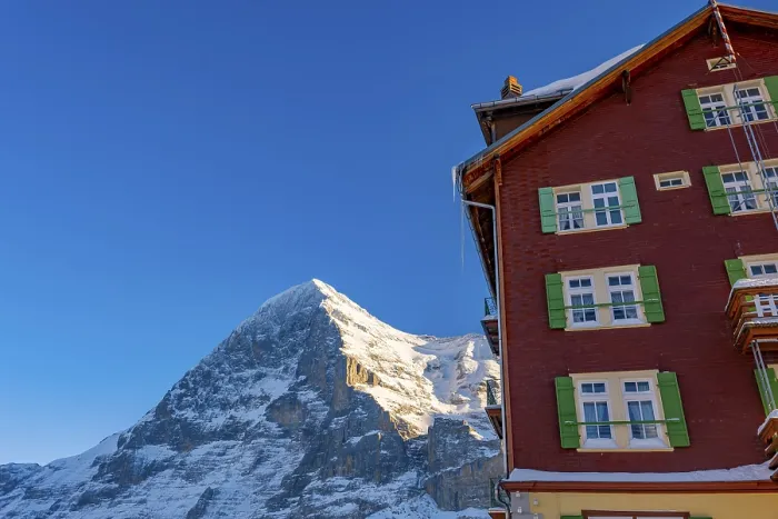 Framed Print : The Famous and Historical Hotel Bellevue des Alpes at 2061 Meters High Up Framed Print : The Famous and Historical Hotel Bellevue des Alpes at 2061 Meters High Up