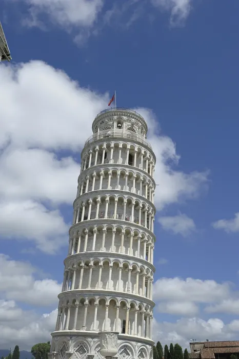 Framed Print : The famous leaning tower in the ancient town of Pisa (Tuscany)