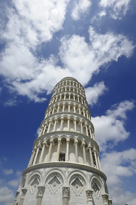 Framed Print : The famous leaning tower in the ancient town of Pisa (Tuscany)