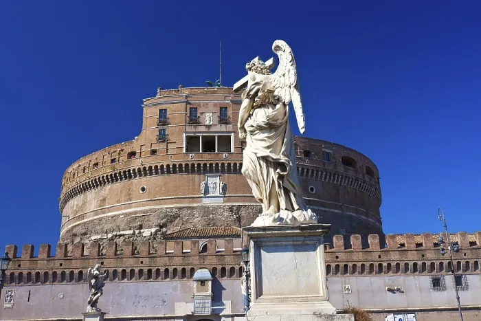 Framed Print : Famous Saint Angel castle in Rome, Italy