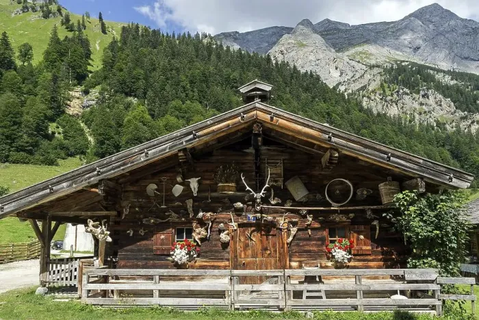 Framed Print : Farmhouse, Eng, Eng-Alm, Karwendel