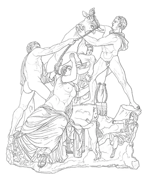 Framed Print : The Farnese Bull Toro Farnese, formerly in the Farnese Collection in Rome
