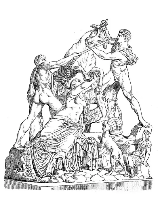 Framed Print : The Farnese Bull Toro Farnese, formerly in the Farnese Collection in Rome