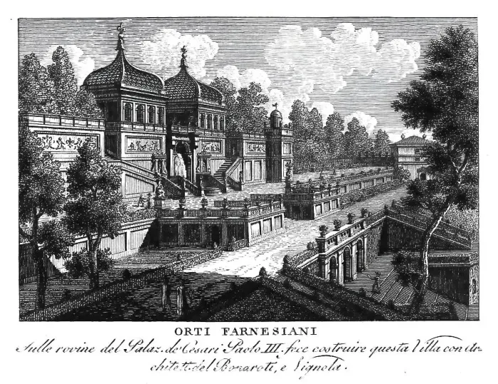 Framed Print : Farnesian Gardens, Farnesinische Gaerten Framed Print : Farnesian Gardens, Farnesinische Gaerten