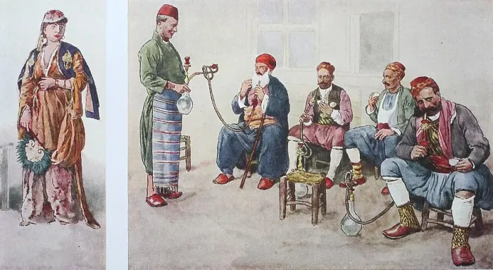 Framed Print : Fashion, clothing, folk costumes in 19th century Turkey Framed Print : Fashion, clothing, folk costumes in 19th century Turkey