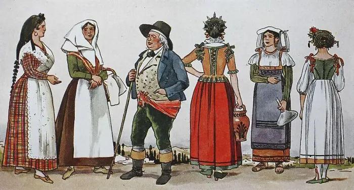 Framed Print : Fashion, clothing in Italy, Southern Italy