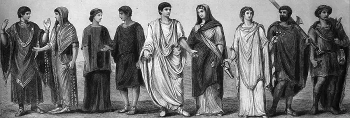 Framed Print : Fashion, costumes from ancient times
