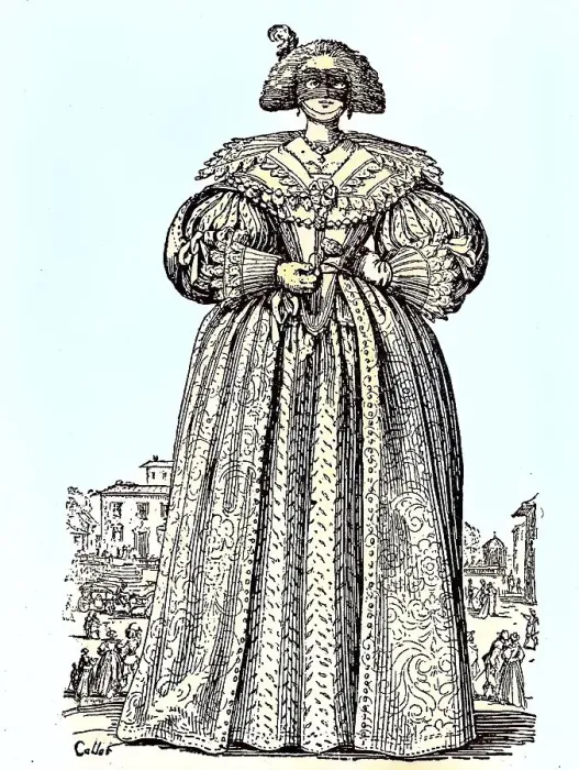 Framed Print : Fashion image of a masked lady from the 17th century Framed Print : Fashion image of a masked lady from the 17th century