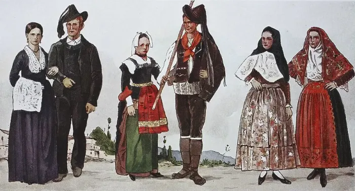Framed Print : Fashion, modern times, in the 18th and 19th centuries
