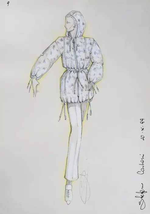 Framed Print : Fashion sketch, fashion design Framed Print : Fashion sketch, fashion design