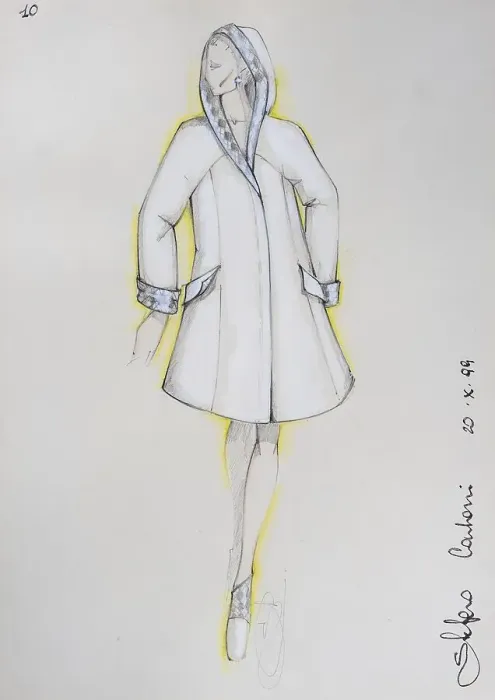 Framed Print : Fashion sketch, fashion design Framed Print : Fashion sketch, fashion design