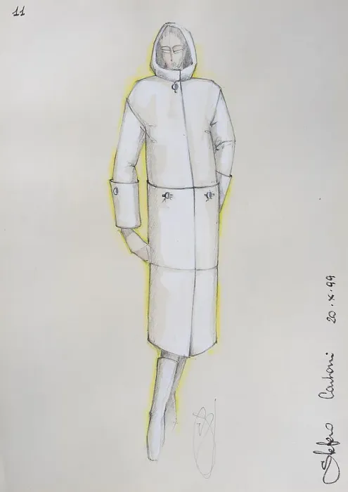 Framed Print : Fashion sketch, fashion design