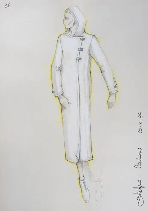 Framed Print : Fashion sketch, fashion design