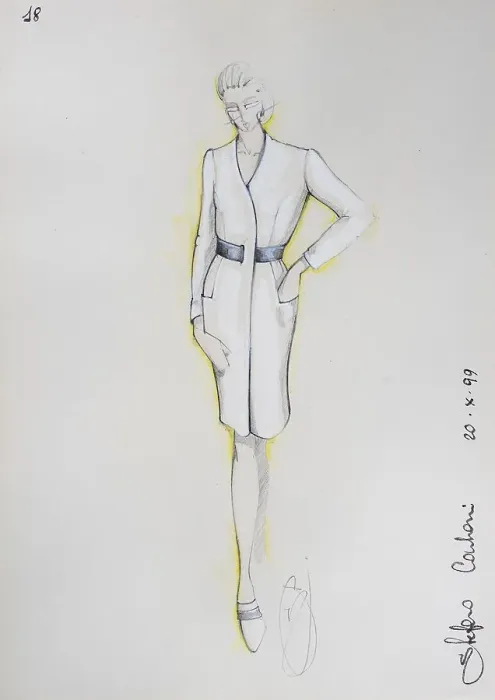 Framed Print : Fashion sketch, fashion design Framed Print : Fashion sketch, fashion design