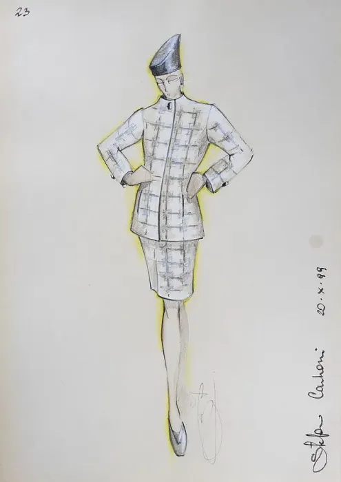 Framed Print : Fashion sketch, fashion design Framed Print : Fashion sketch, fashion design