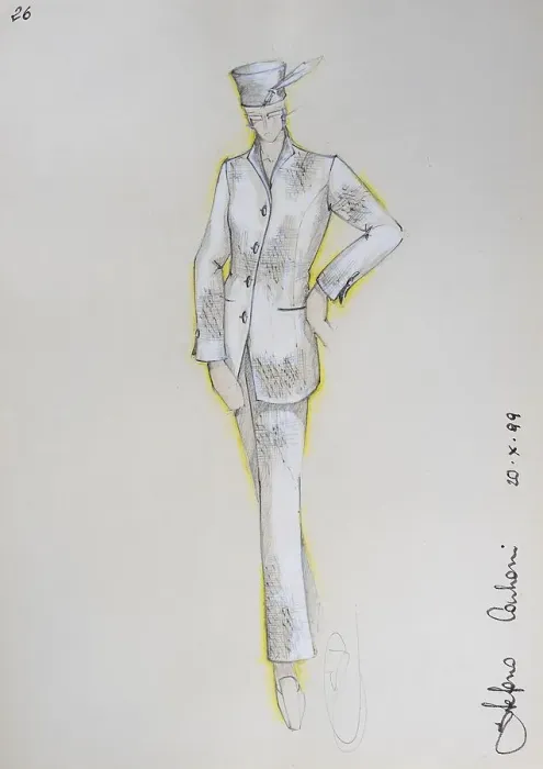 Framed Print : Fashion sketch, fashion design Framed Print : Fashion sketch, fashion design
