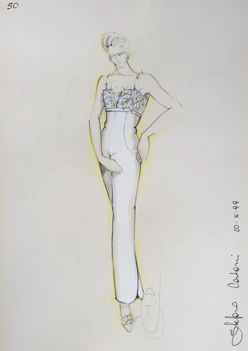 Framed Print : Fashion sketch, fashion design Framed Print : Fashion sketch, fashion design