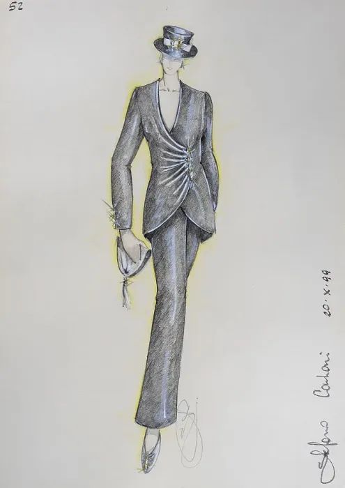 Framed Print : Fashion sketch, fashion design