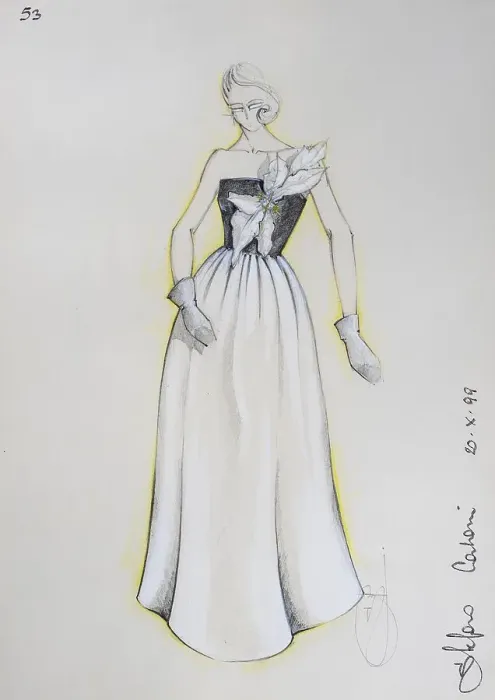 Framed Print : Fashion sketch, fashion design