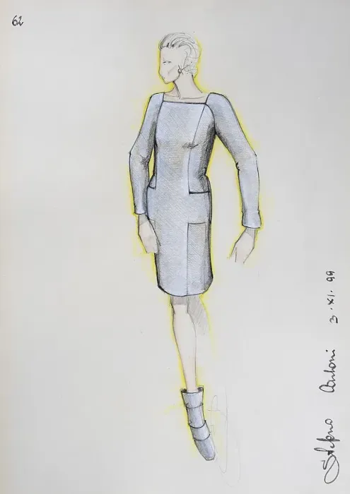 Framed Print : Fashion sketch, fashion design Framed Print : Fashion sketch, fashion design