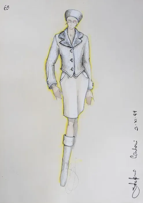 Framed Print : Fashion sketch, fashion design Framed Print : Fashion sketch, fashion design