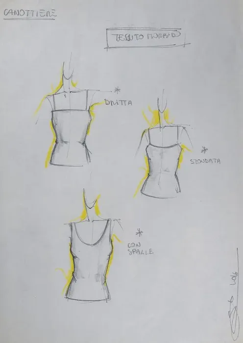 Framed Print : Fashion sketch, fashion design