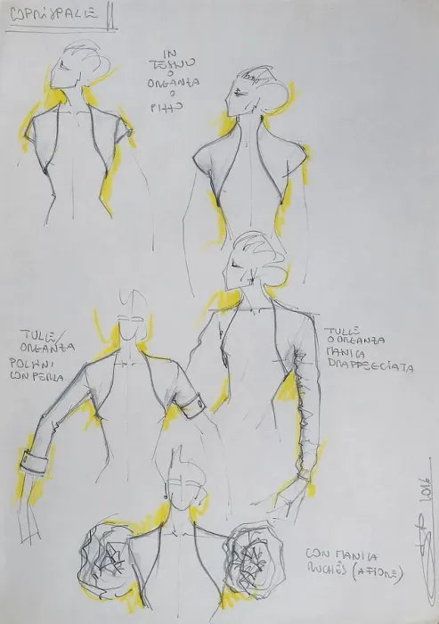 Framed Print : Fashion sketch, fashion design