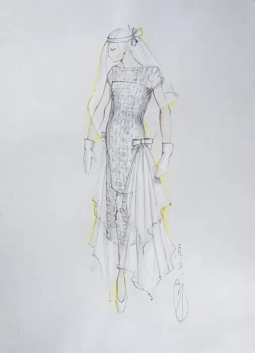 Framed Print : Fashion sketch, fashion design