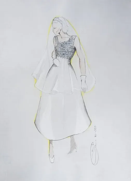 Framed Print : Fashion sketch, fashion design Framed Print : Fashion sketch, fashion design