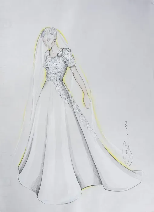 Framed Print : Fashion sketch, fashion design Framed Print : Fashion sketch, fashion design