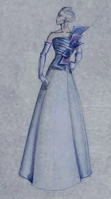 Framed Print : Fashion sketch, fashion design