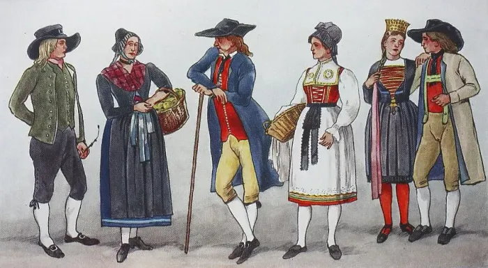 Framed Print : Fashion, Wuerttemberg, c. 19th century