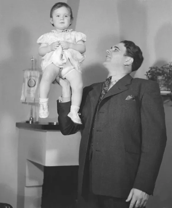 Framed Print : Father and child