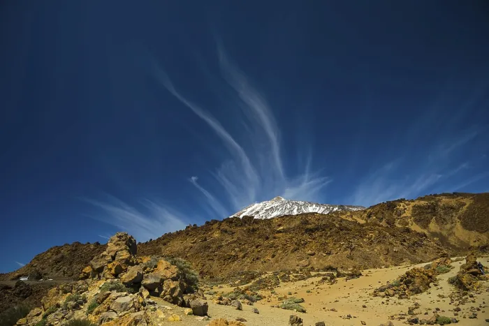 Framed Print : Feather clouds, Pico del Teide Framed Print : Feather clouds, Pico del Teide