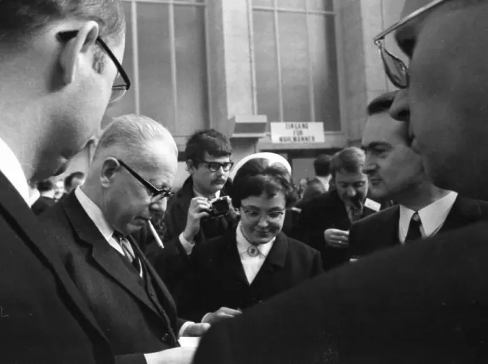 Framed Print : The Federal Assembly elected the new Federal President Gustav Heinemann (SPD)