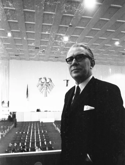 Framed Print : The Federal Assembly elected the new Federal President Gustav Heinemann (SPD)