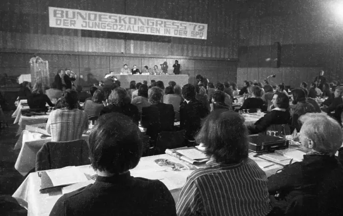 Framed Print : The Federal Congress 72 of the Young Socialists in the SPD on 26