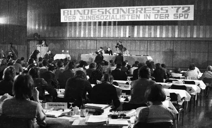 Framed Print : The Federal Congress 72 of the Young Socialists in the SPD on 26