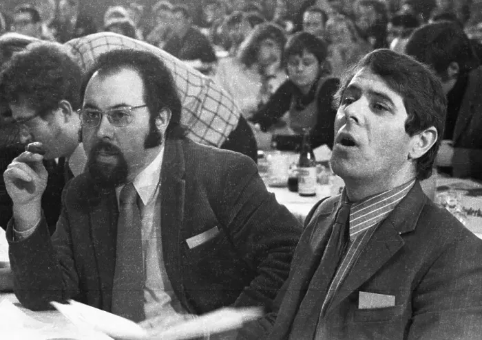 Framed Print : The Federal Congress 72 of the Young Socialists in the SPD on 26 February 1972 in Oberhausen