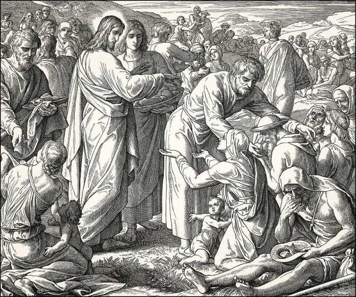 Framed Print : The Feeding of the 5, 000 people Framed Print : The Feeding of the 5, 000 people