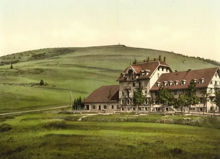 Framed Print : The Feldberg Hotel in Feldberg in the Black Forest