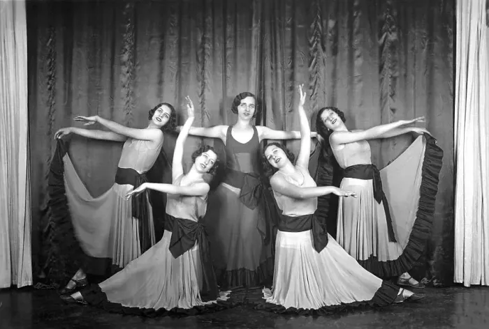 Framed Print : Five female dancers 1910s, Germany, Europe